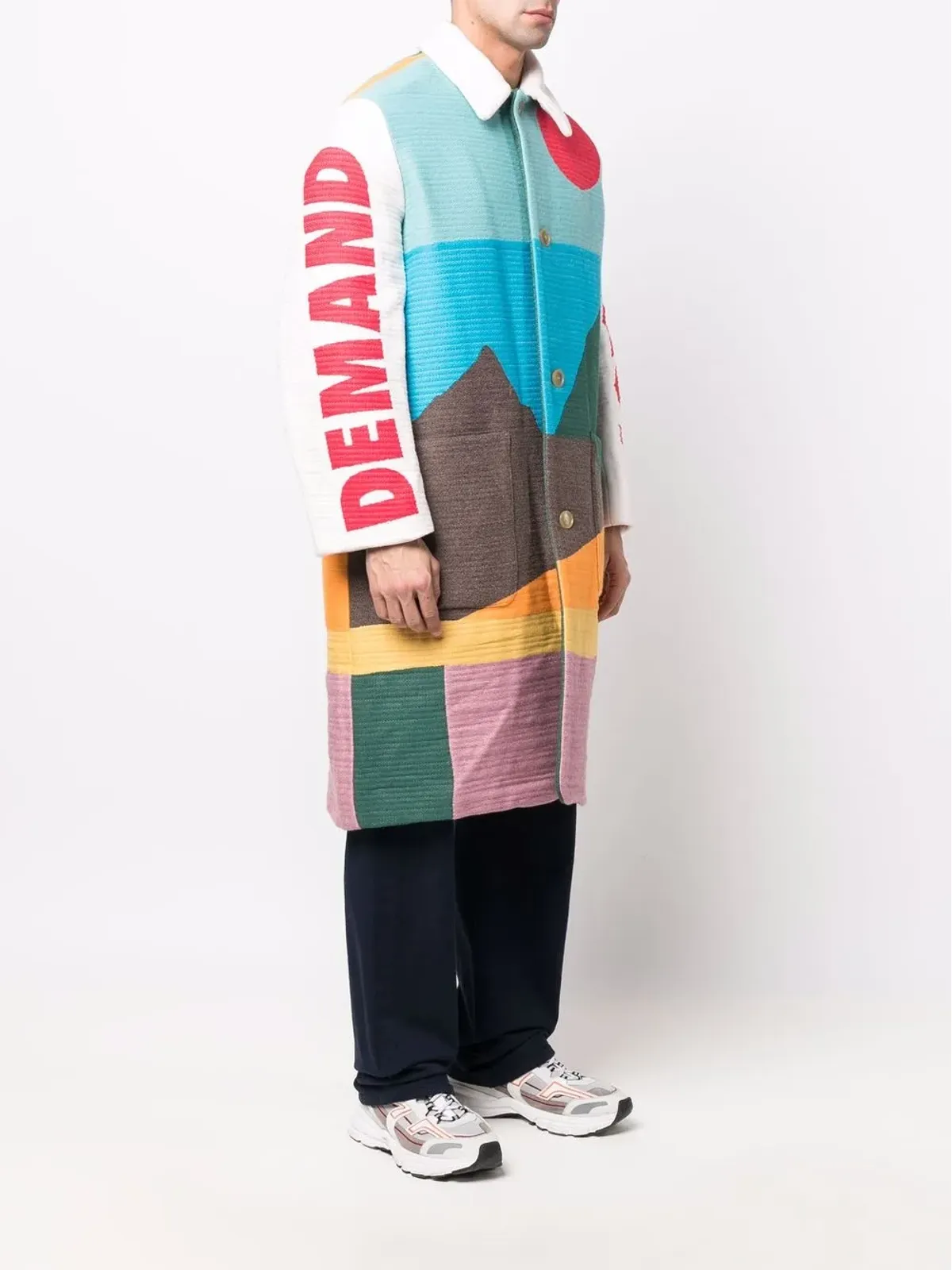 Walter Van Beirendonck Pre-Owned Demand Beauty プリントコート - 画像3