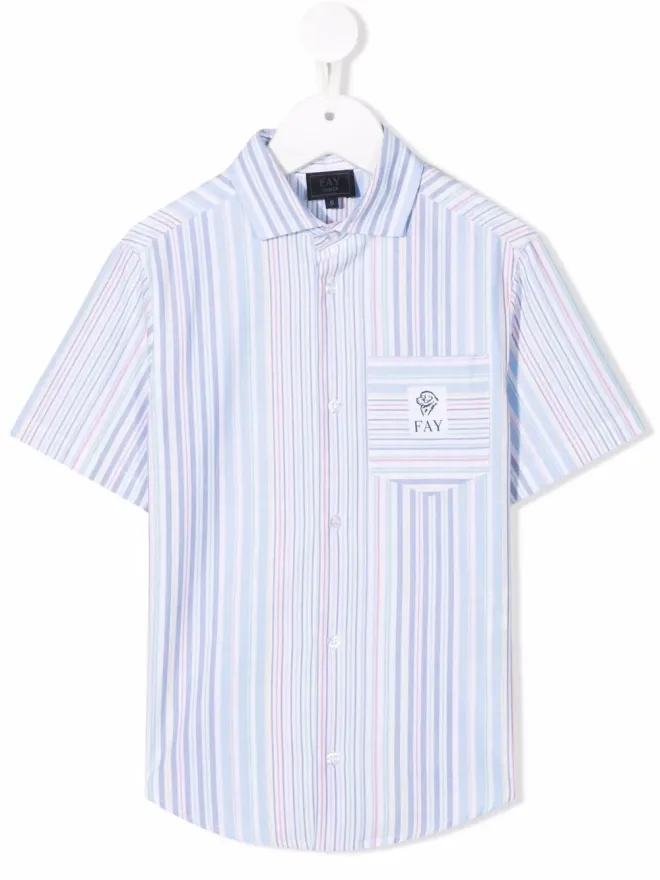 Fay Kids Fay Kids 虹色ストライプシャツの商品画像