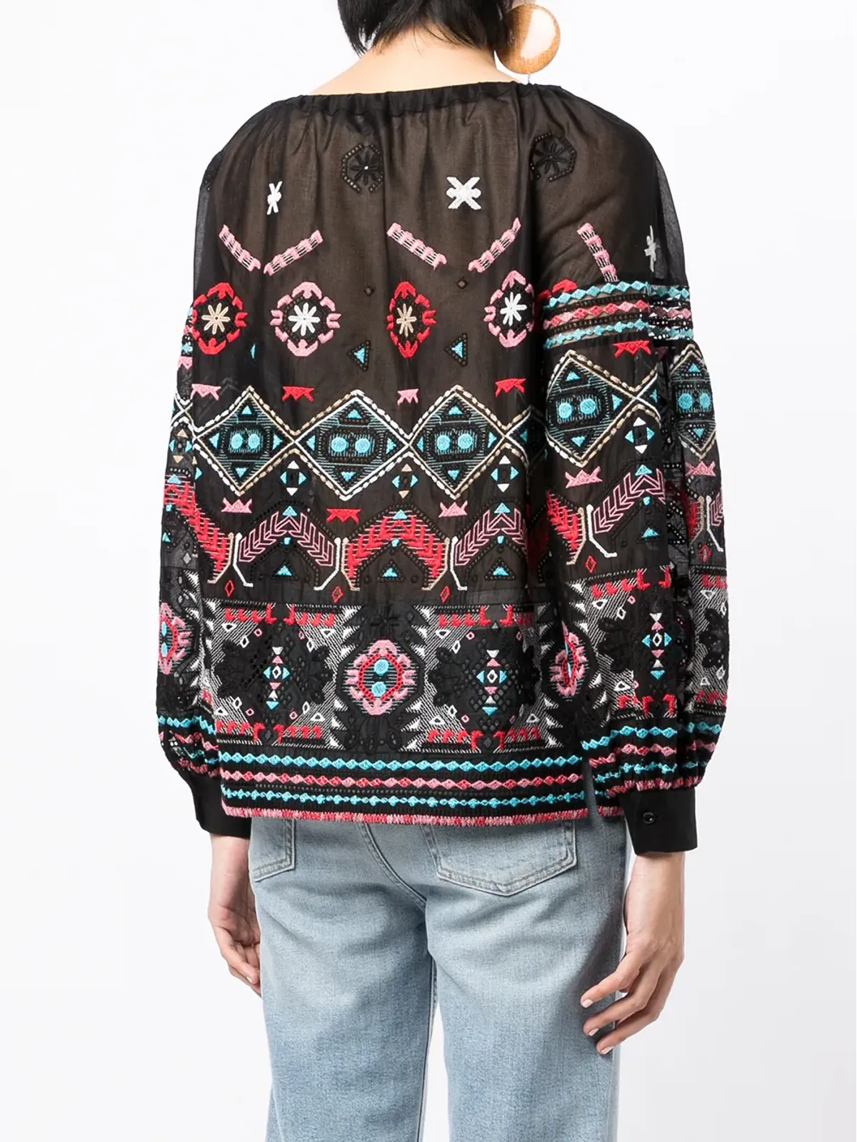 Ermanno Scervino 刺繍入り長袖ブラウス - 画像4