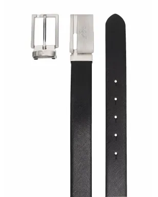 Emporio Armani ロゴバックル レザーベルト - ブラック - サムネイル2