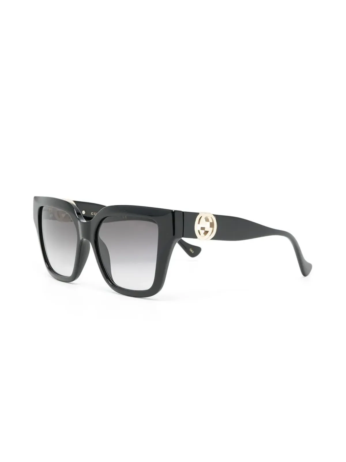 Gucci Eyewear ロゴ入りスクエアフレーム サングラス - 画像2