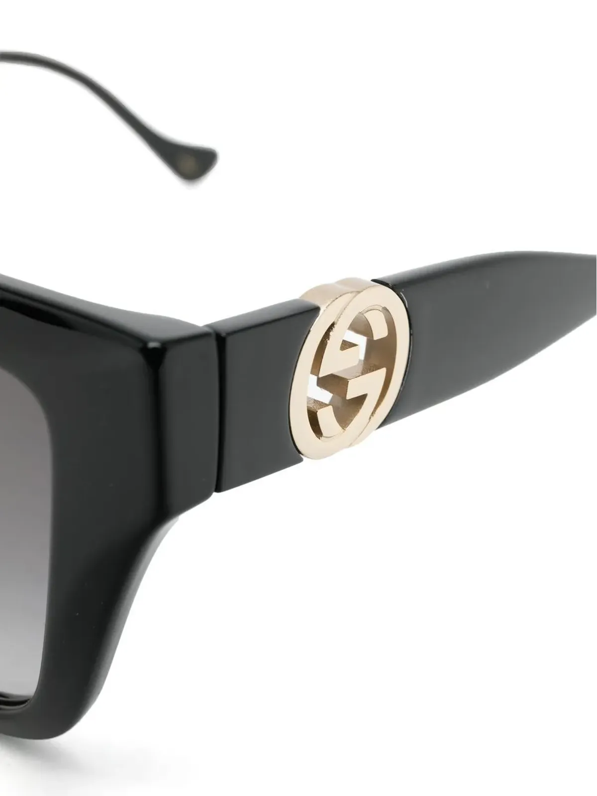 Gucci Eyewear ロゴ入りスクエアフレーム サングラス - 画像3