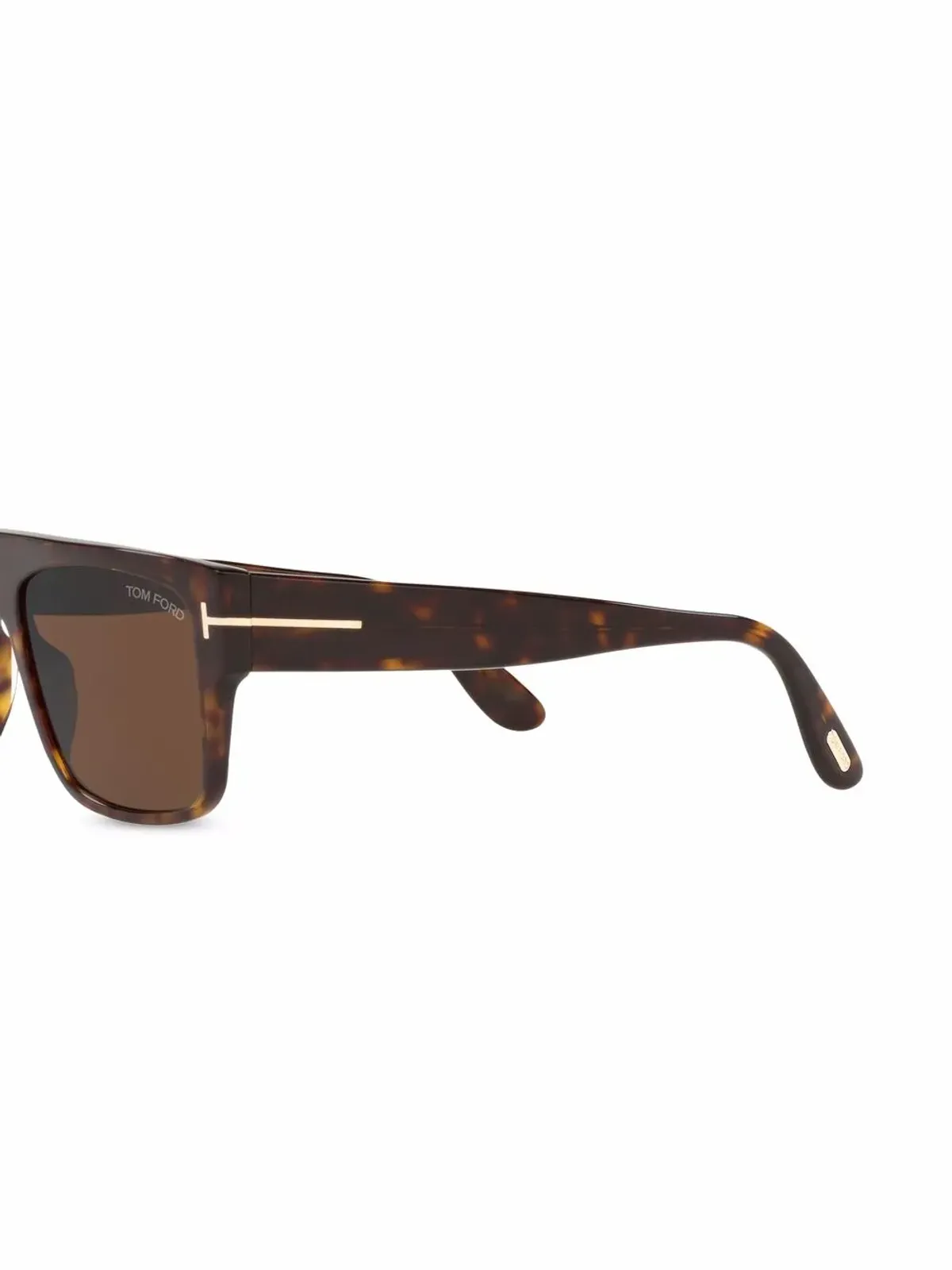 TOM FORD Eyewear tortoiseshell-effect square-frame sunglasses - Green - 画像3