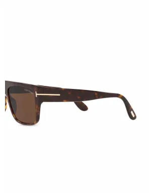 TOM FORD Eyewear tortoiseshell-effect square-frame sunglasses - Green - サムネイル3