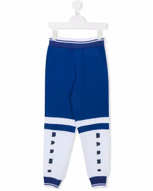 Marni Kids カラーブロック ロゴプリントパンツ - サムネイル1