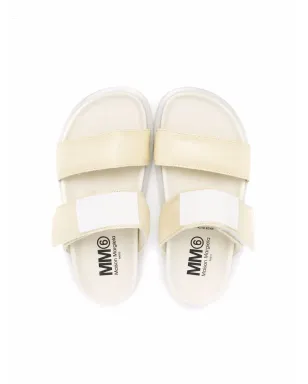 MM6 Maison Margiela Kids ラウンドトゥ・フラットサンダル - サムネイル3