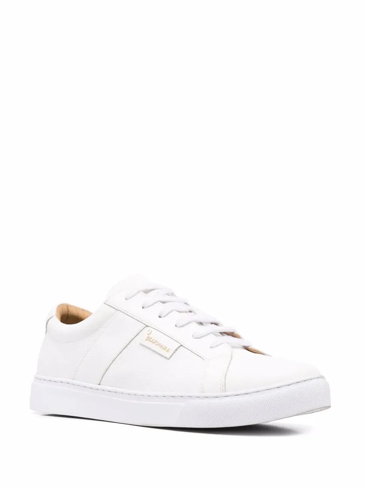 Billionaire レザー ロー・トップスニーカー - White - 画像2