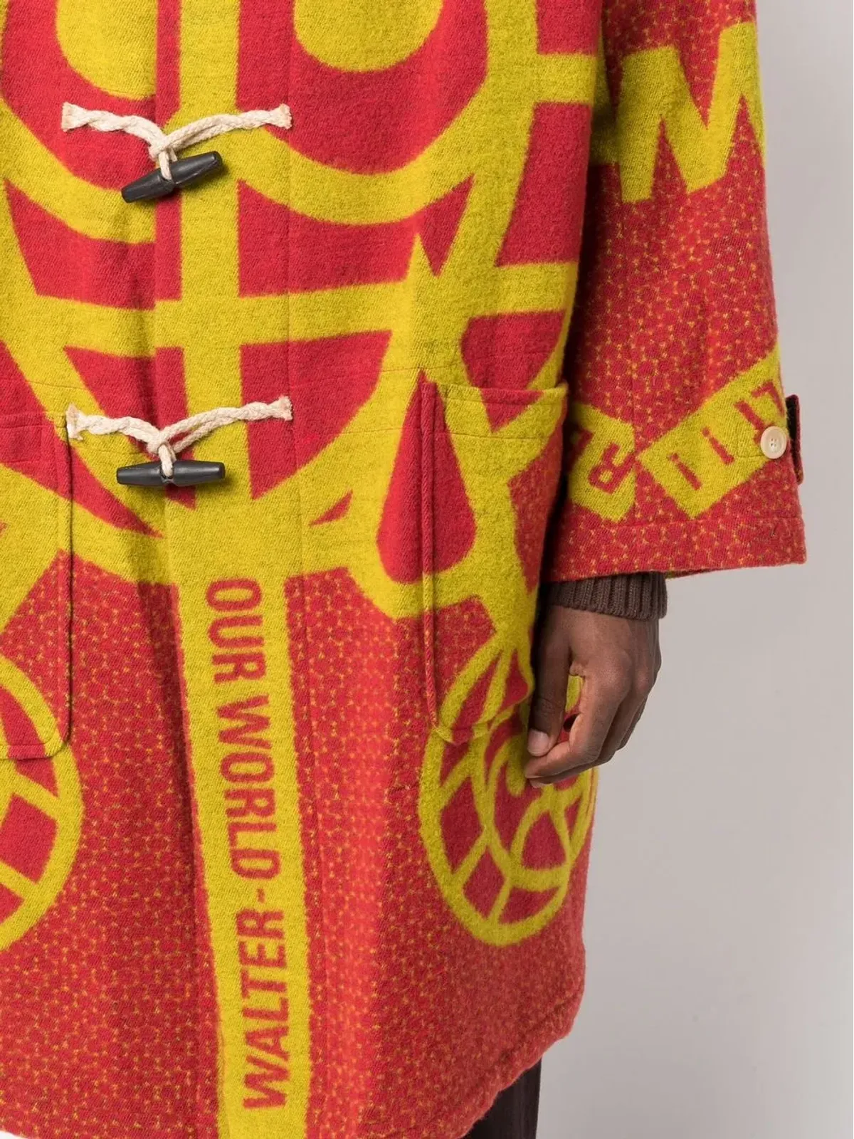 Walter Van Beirendonck Pre-Owned フード付きウールコート - 画像5