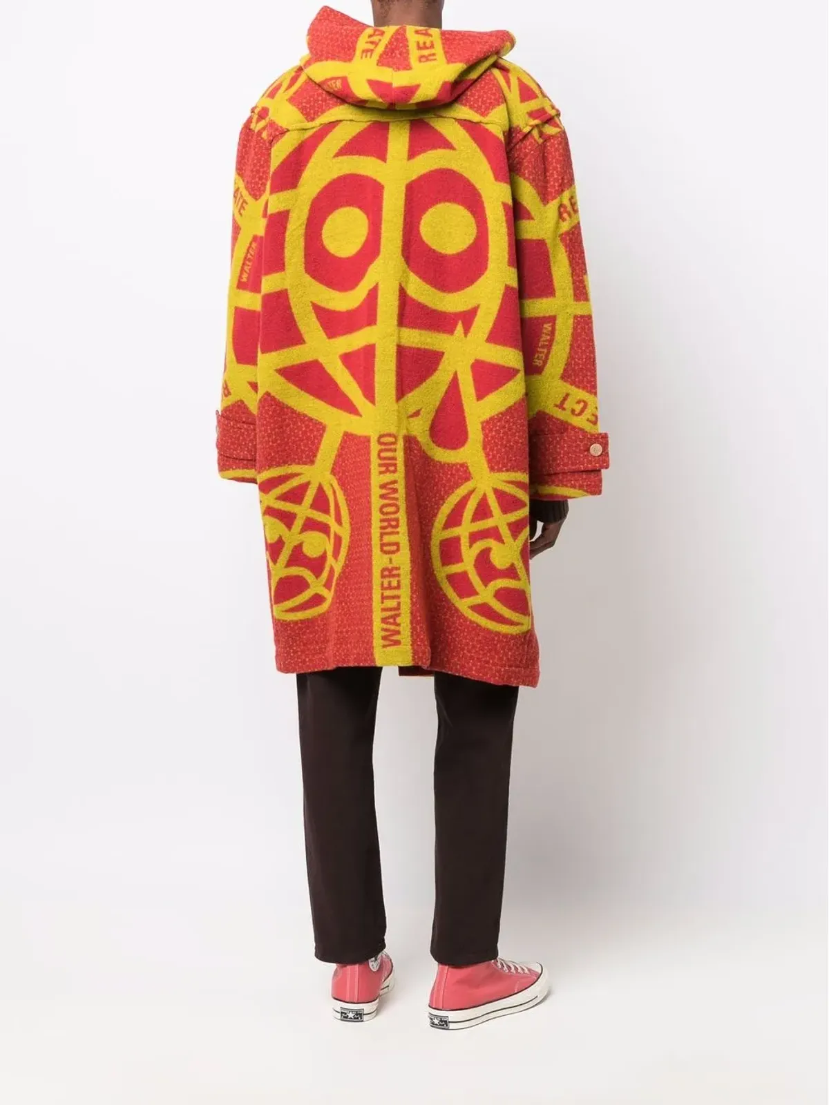 Walter Van Beirendonck Pre-Owned フード付きウールコート - 画像4