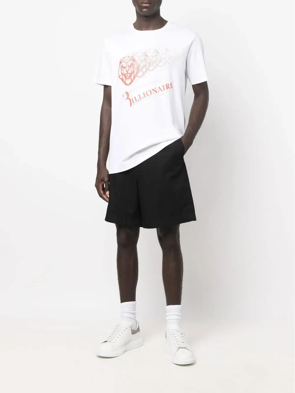 Billionaire ロゴプリント コットン Tシャツ - 画像2