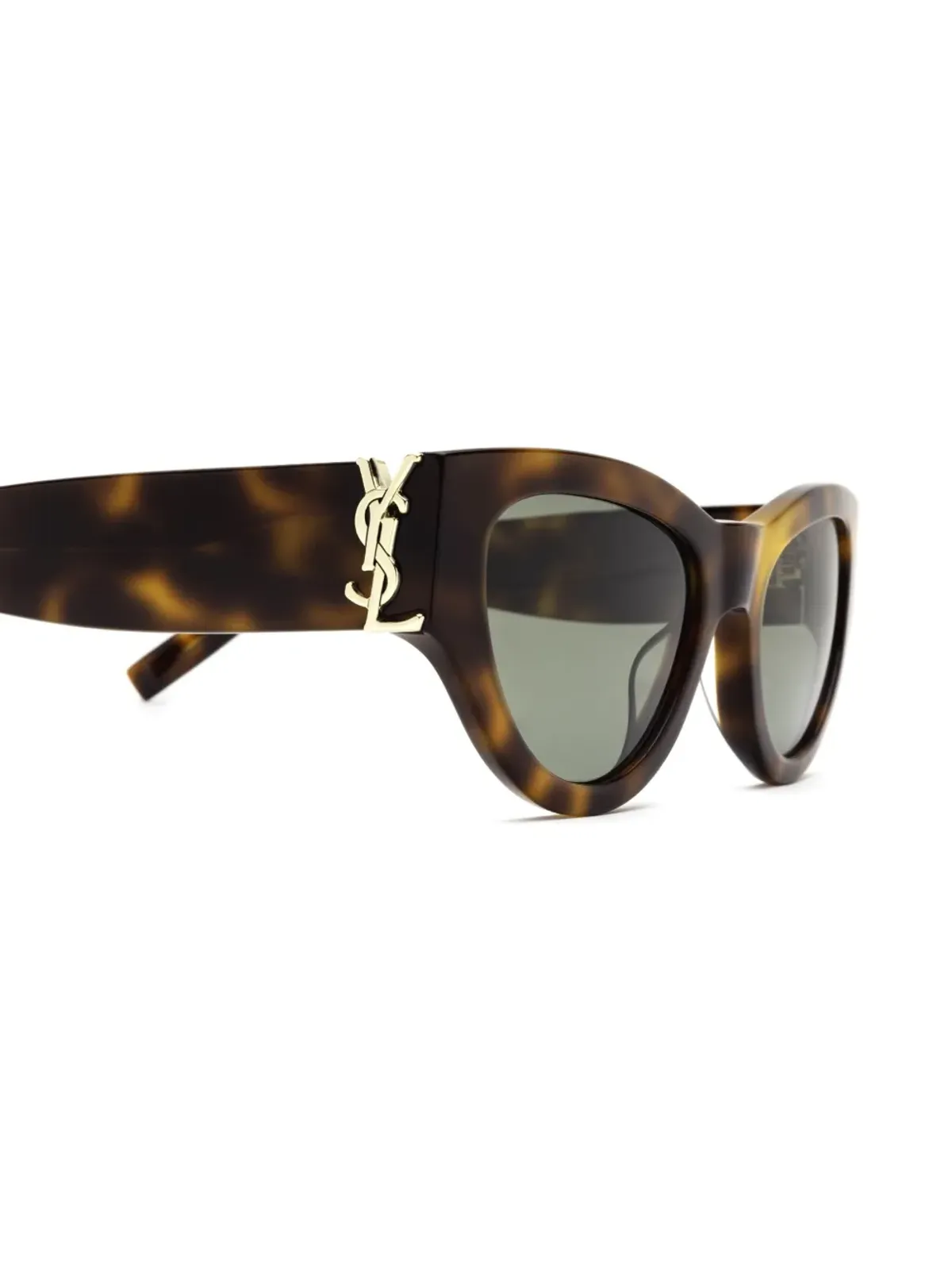 Saint Laurent Eyewear べっこう柄のキャットアイフレームサングラス - 画像3