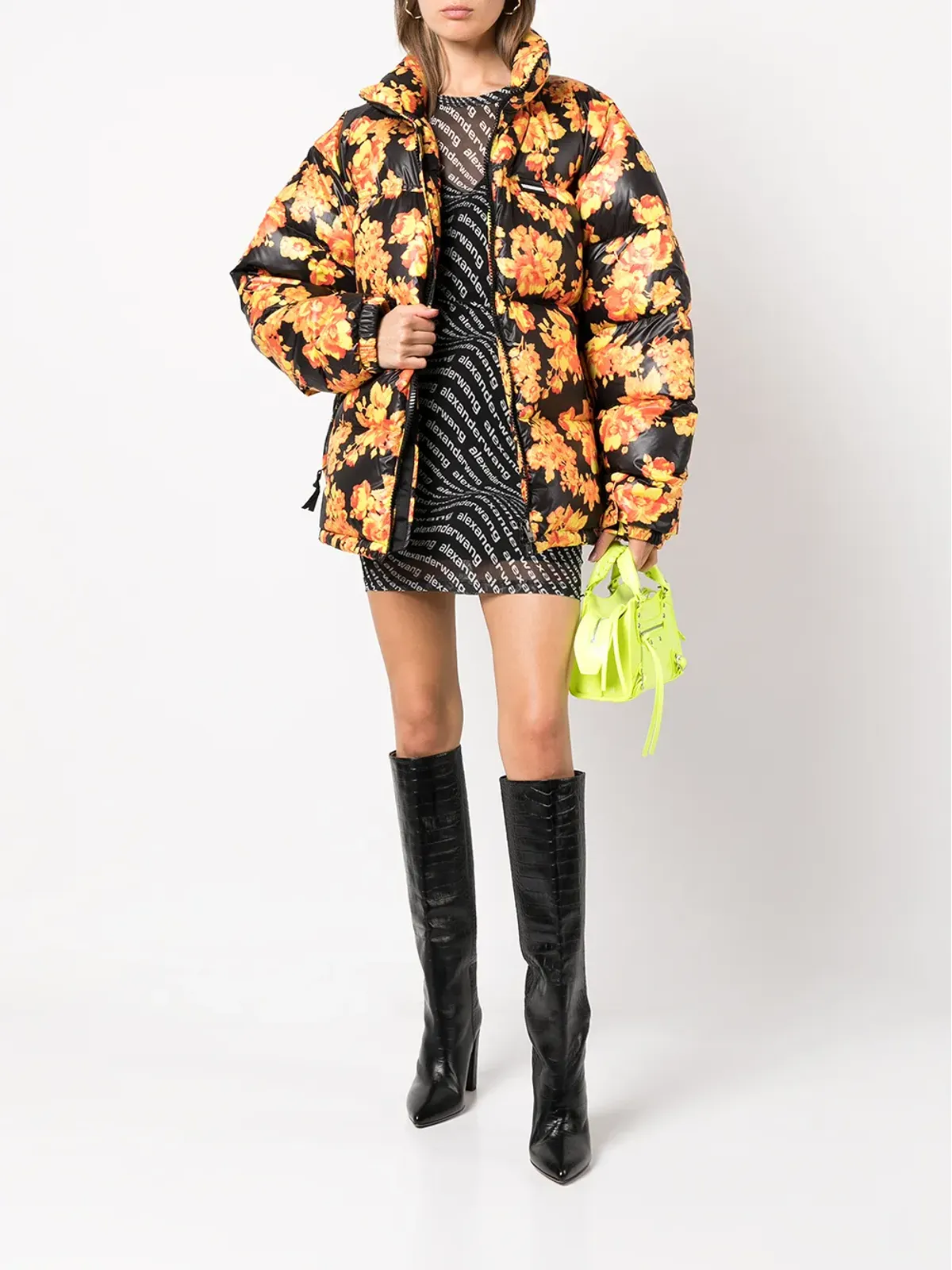 VETEMENTS 花柄プリント ダウンジャケット - 画像2