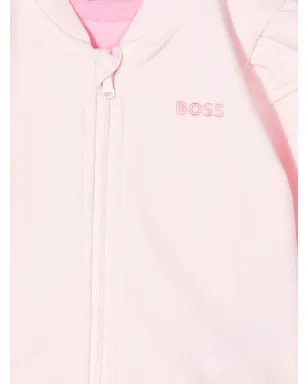 BOSS Kidswear two-piece logo tracksuit set - Pink - サムネイル3
