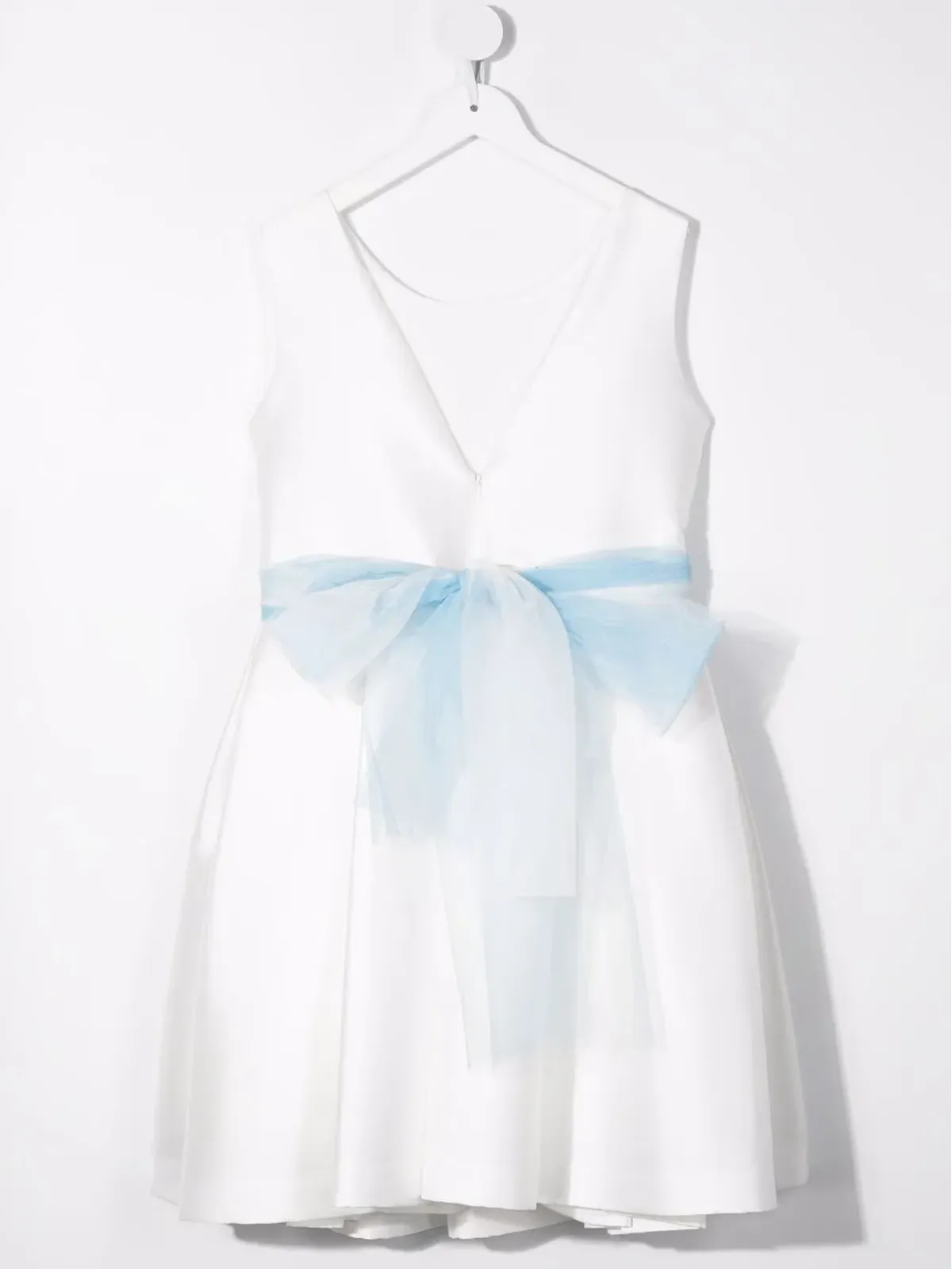 Mimilù TEEN 花柄アップリケ ノースリーブドレス - White - 画像2
