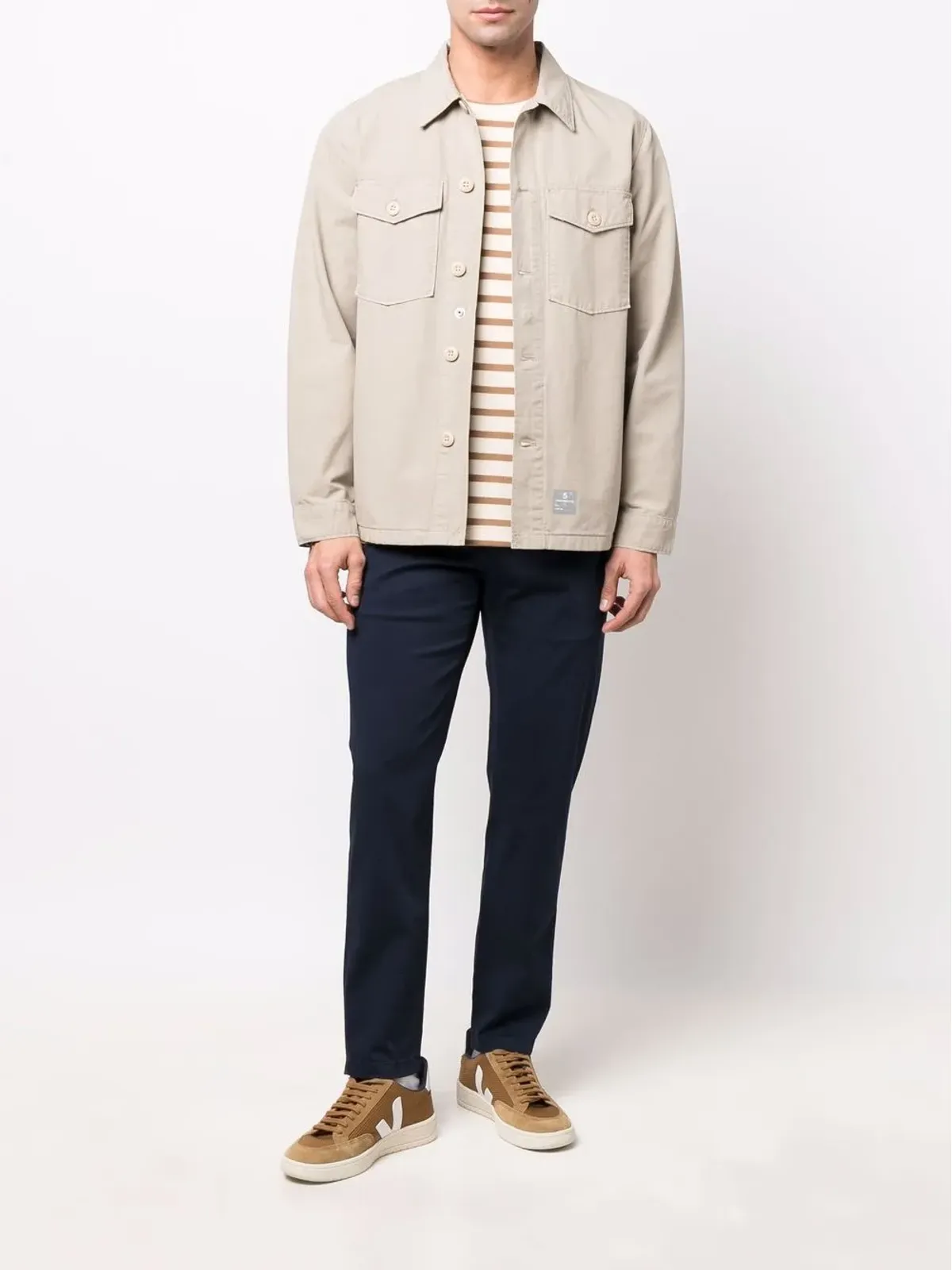 Department 5 ロゴパッチ チノパンツ - 画像2