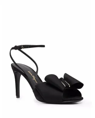 Ferragamo ヴァラ・ボウ・ディテール サンダル - ブラック - サムネイル2