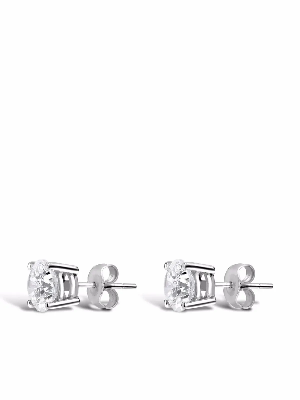 Pragnell Vintage 18kt white gold diamond stud earrings - Silver - 画像2