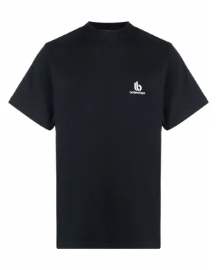 Balenciaga ロゴ刺繍入り半袖Tシャツ - サムネイル1