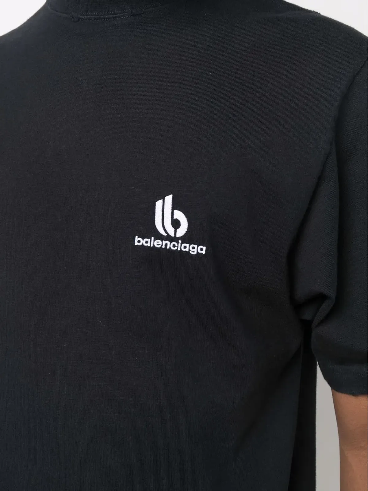 Balenciaga ロゴ刺繍入り半袖Tシャツ - 画像5