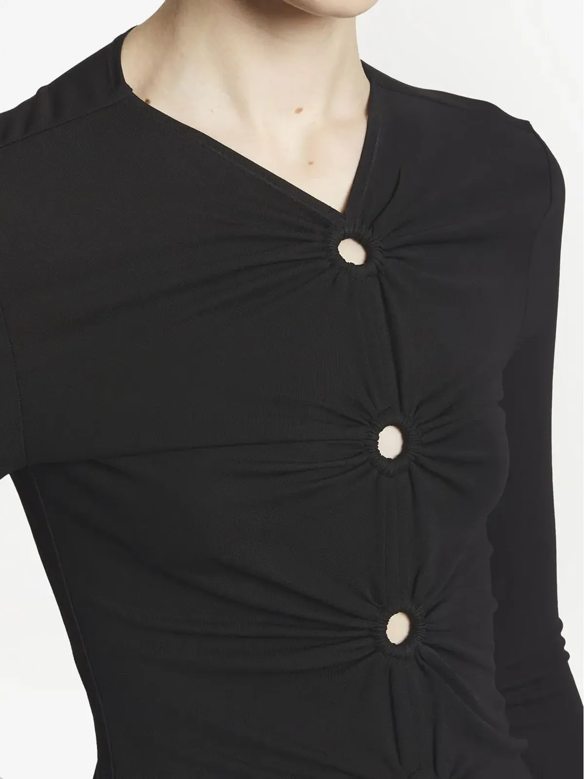 Proenza Schouler White Label カットアウトディテール長袖トップ - 画像5