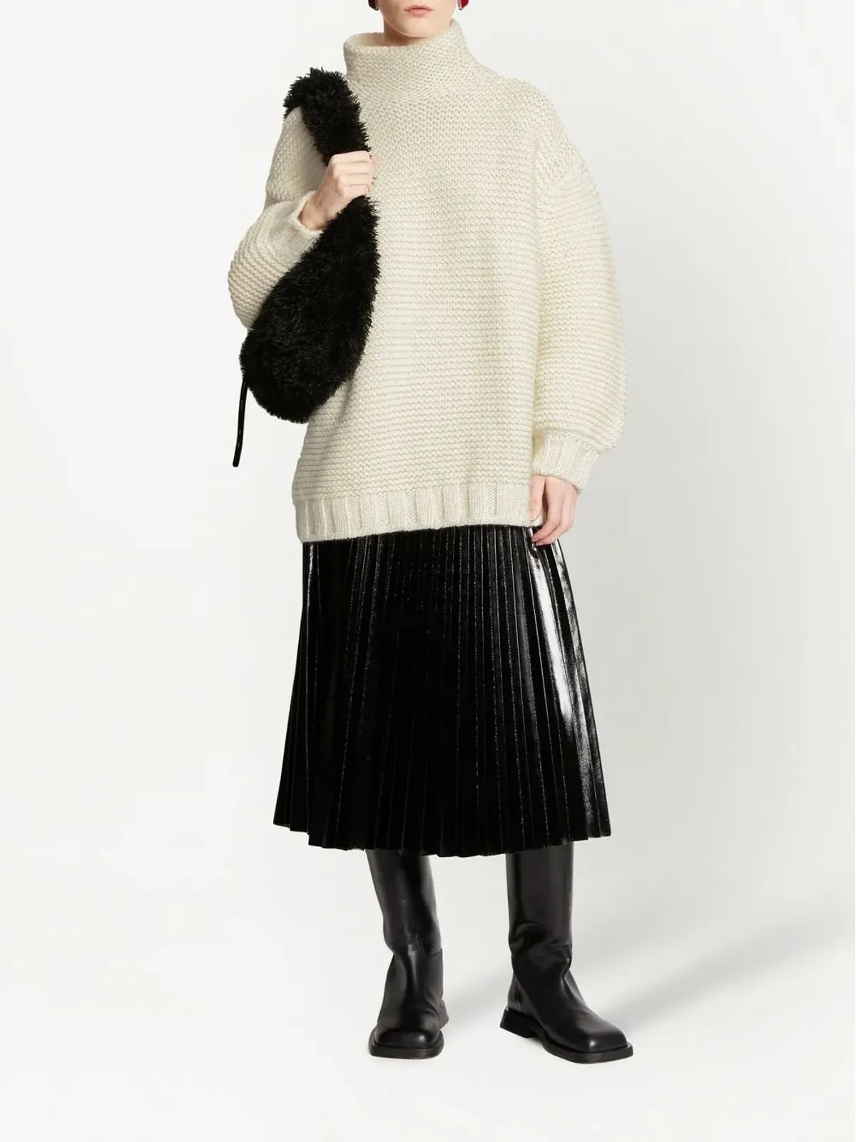 Proenza Schouler White Label ロールネック チャンクニットセーター - 画像2