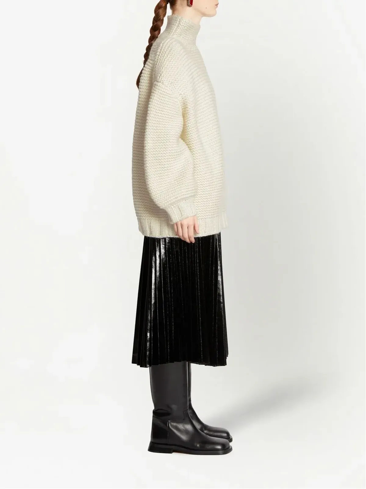 Proenza Schouler White Label ロールネック チャンクニットセーター - 画像3