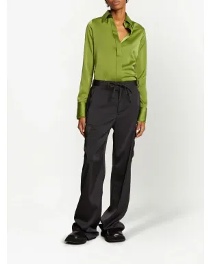 Proenza Schouler White Label ドローコード付きカーゴパンツ - ブラック - サムネイル2