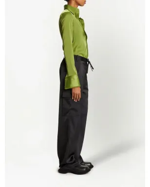 Proenza Schouler White Label ドローコード付きカーゴパンツ - ブラック - サムネイル3
