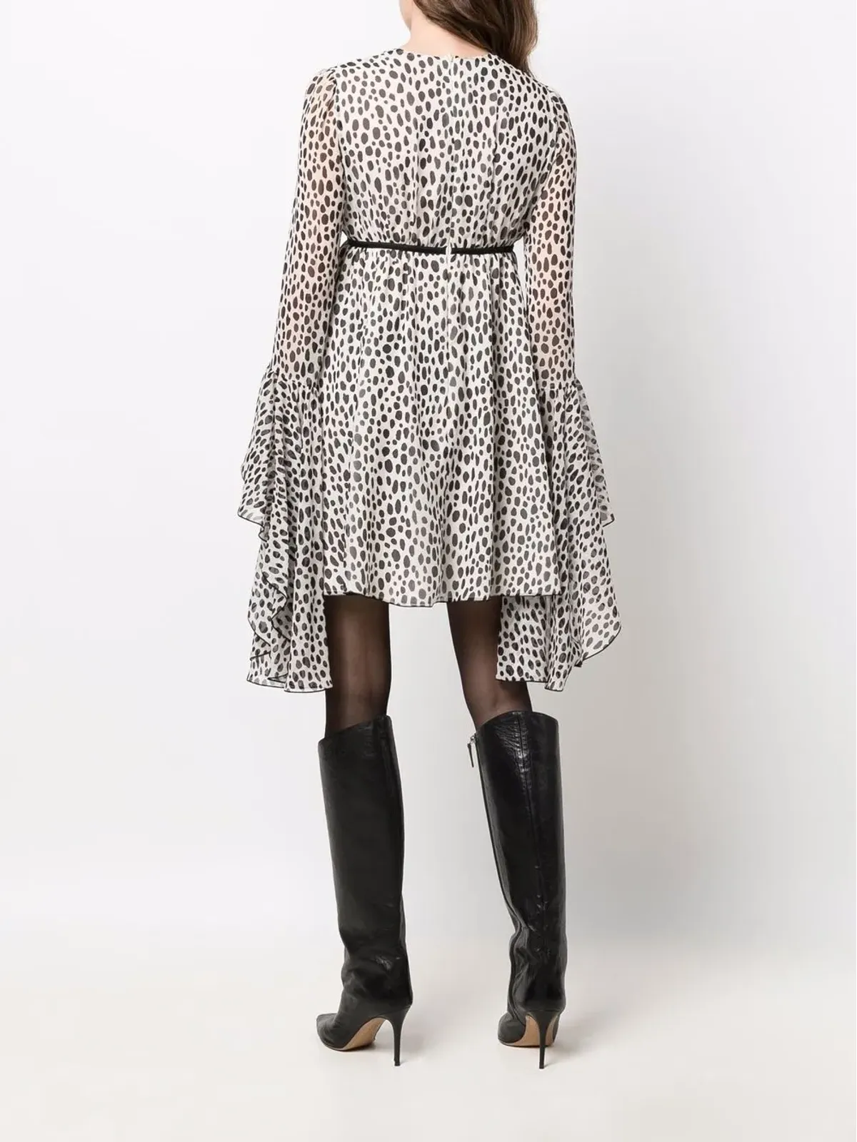 Giambattista Valli ダルメシアンプリント シルクドレス - 画像4