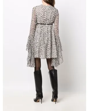 Giambattista Valli ダルメシアンプリント シルクドレス - サムネイル4
