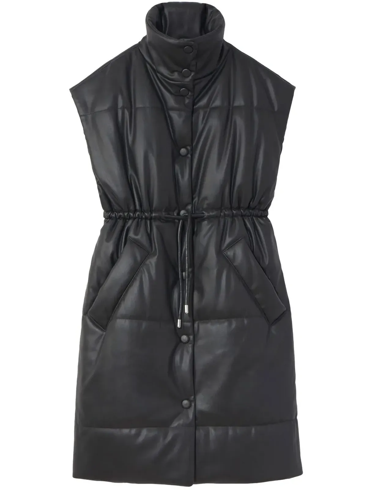 Proenza Schouler White Label パッド入りフェイクレザー ジレ - 画像1