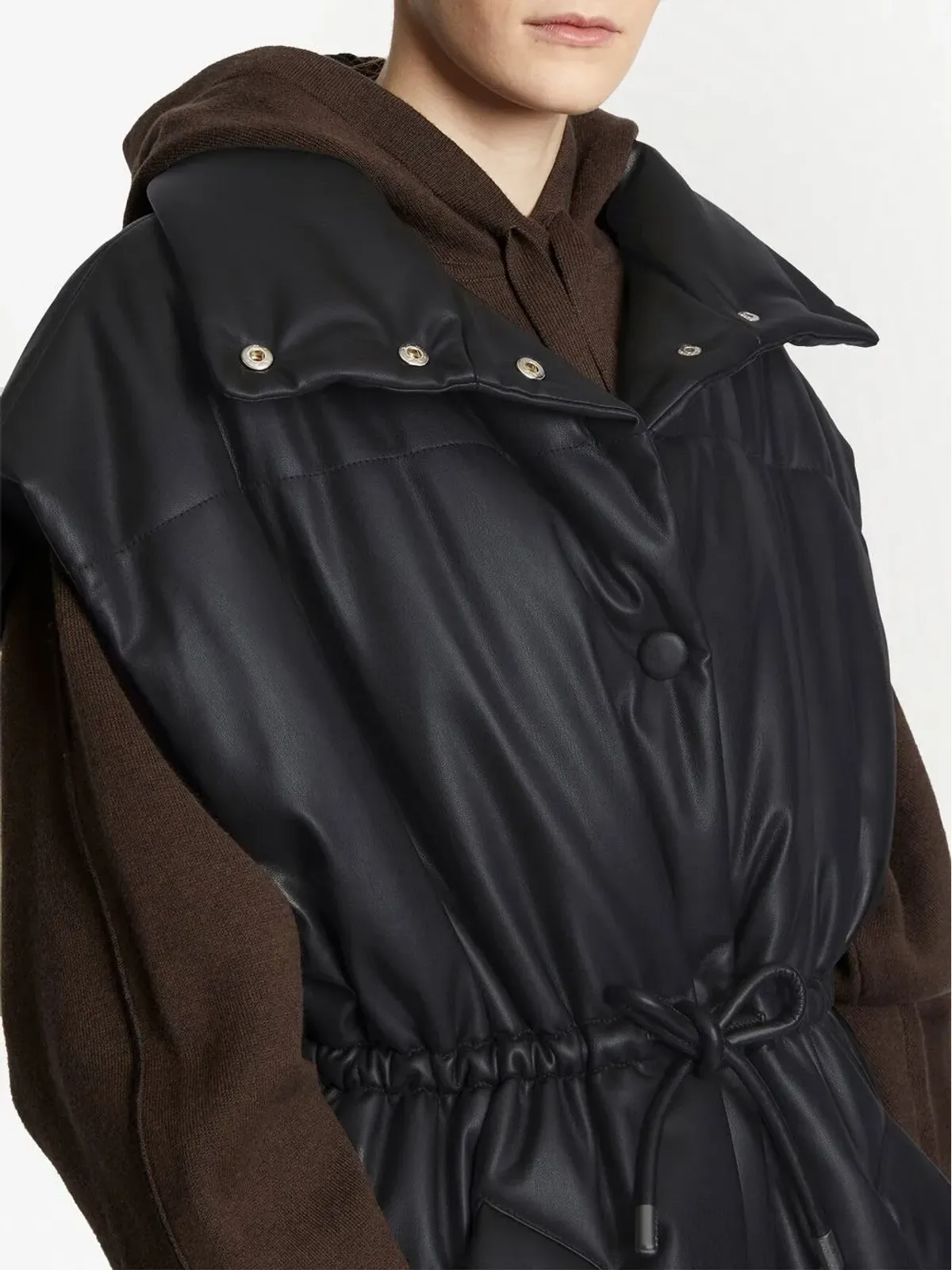 Proenza Schouler White Label パッド入りフェイクレザー ジレ - 画像5