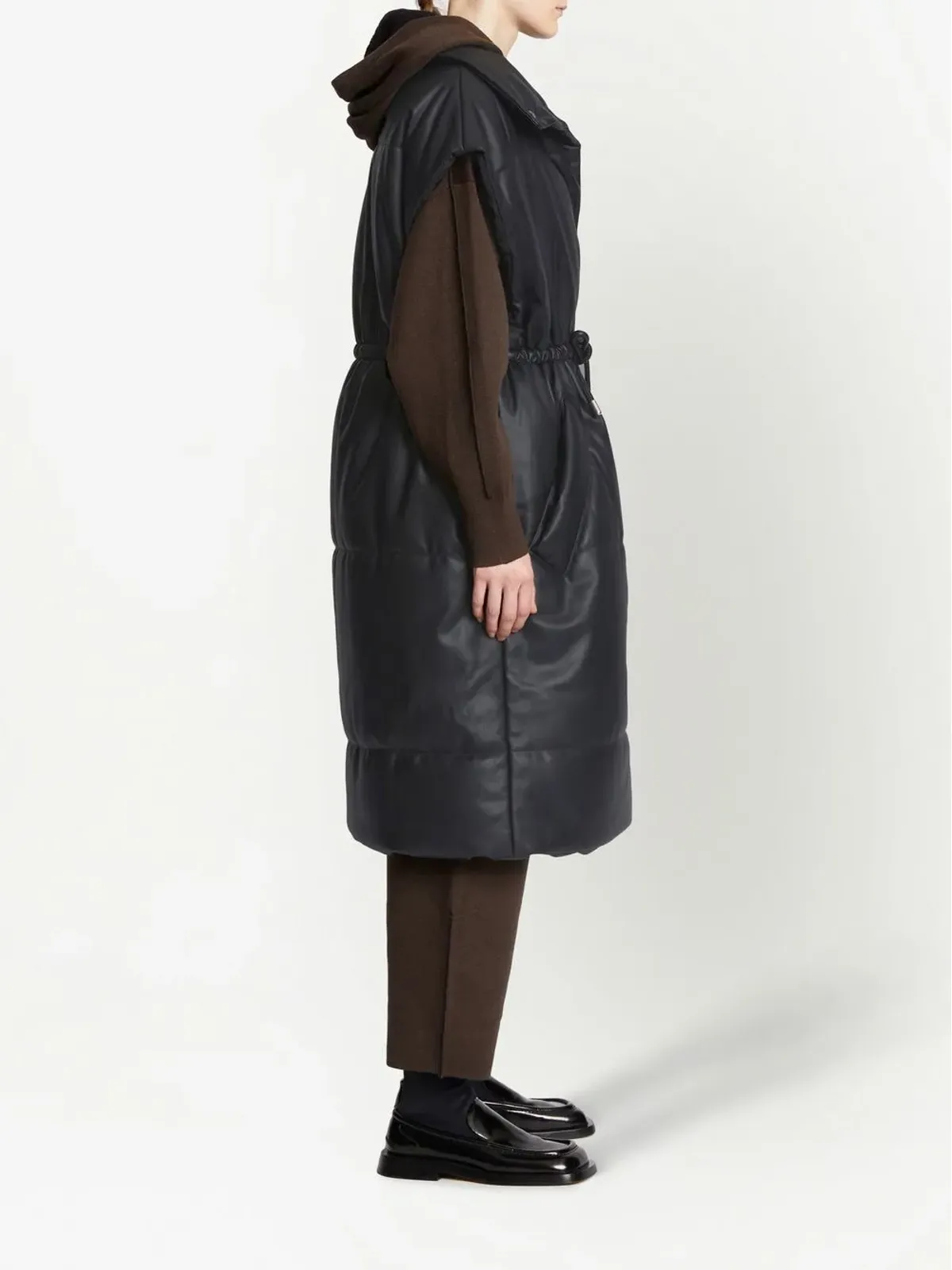 Proenza Schouler White Label パッド入りフェイクレザー ジレ - 画像3