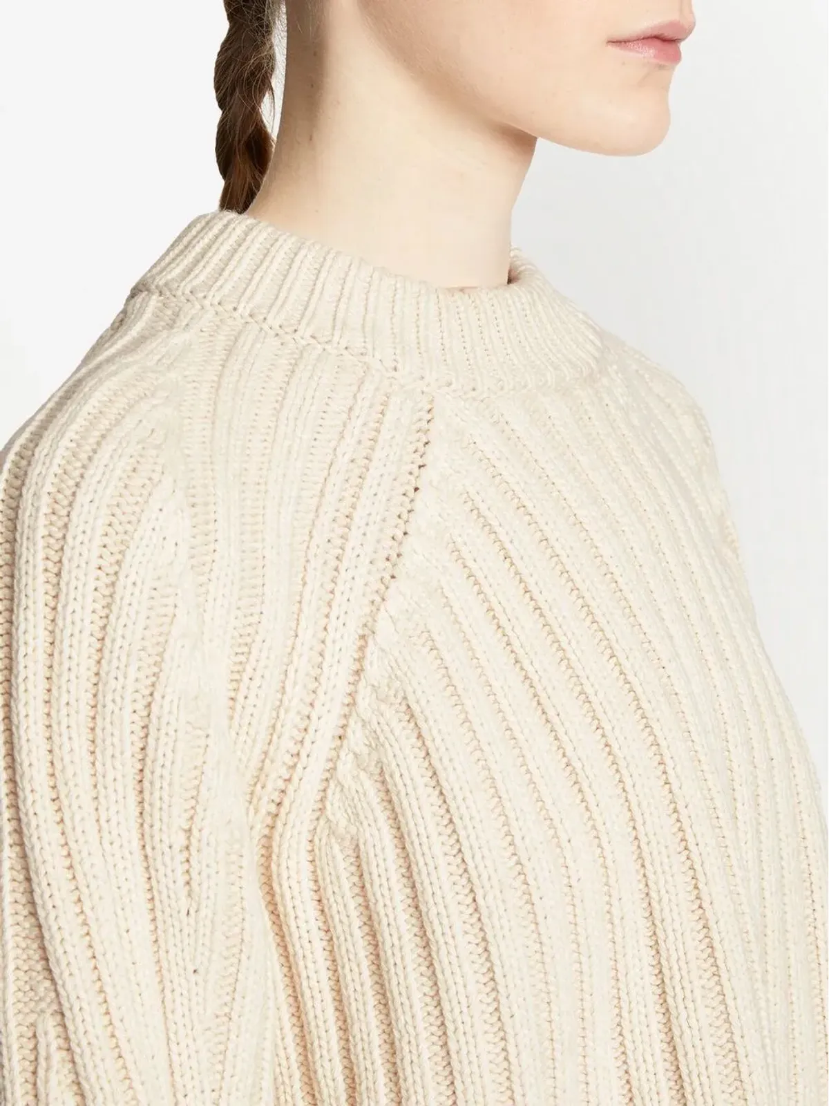 Proenza Schouler White Label 編み込みリブ クルーネック ジャンパー - 画像5