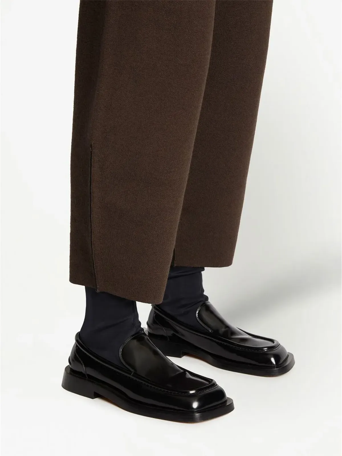 Proenza Schouler White Label ストレートレッグニットパンツ - ブラウン - 画像5