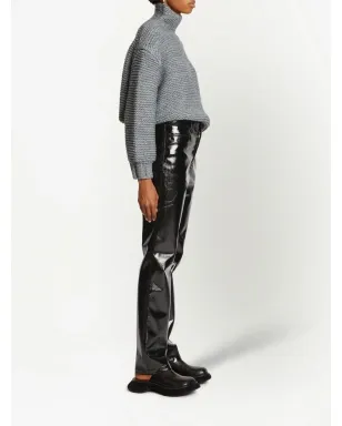 Proenza Schouler White Label ラッカーエフェクト・ストレートレッグパンツ - サムネイル3