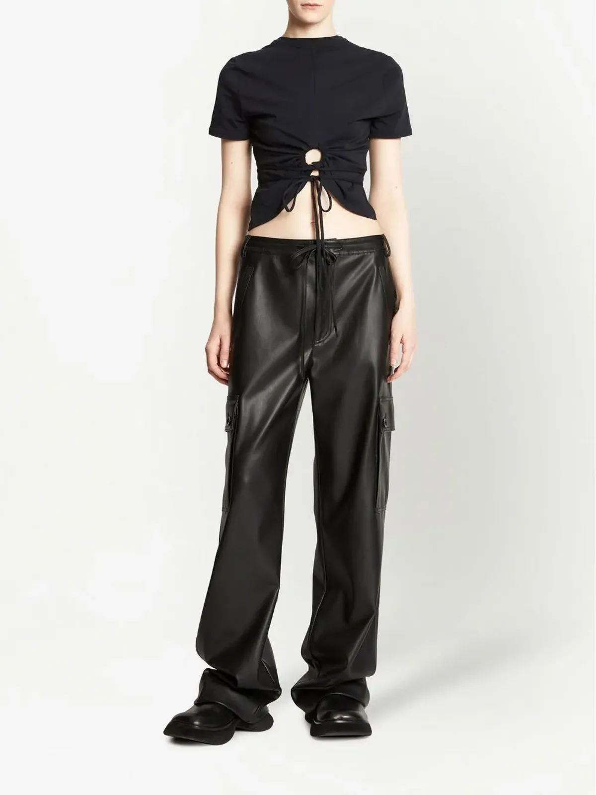 Proenza Schouler White Label カットアウトディテール Tシャツ - 画像2