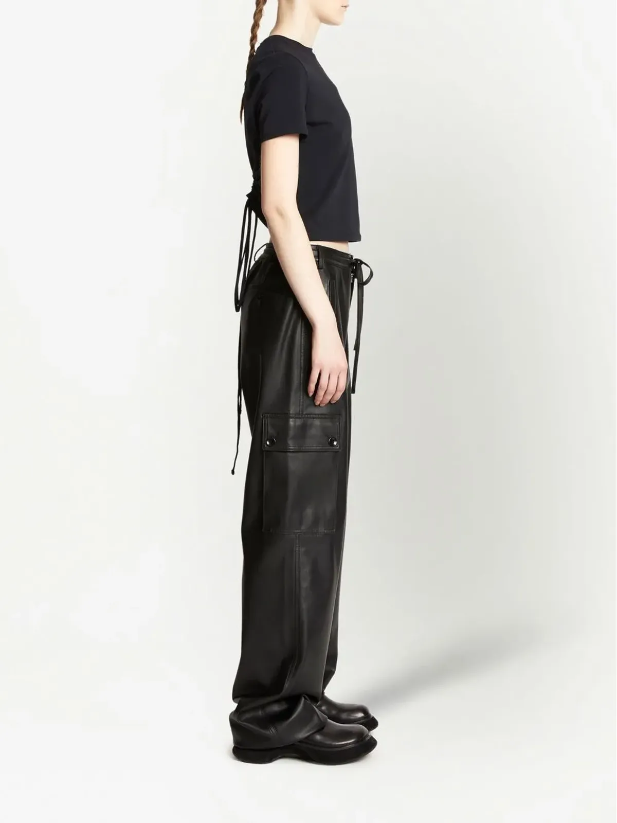 Proenza Schouler White Label カットアウトディテール Tシャツ - 画像3
