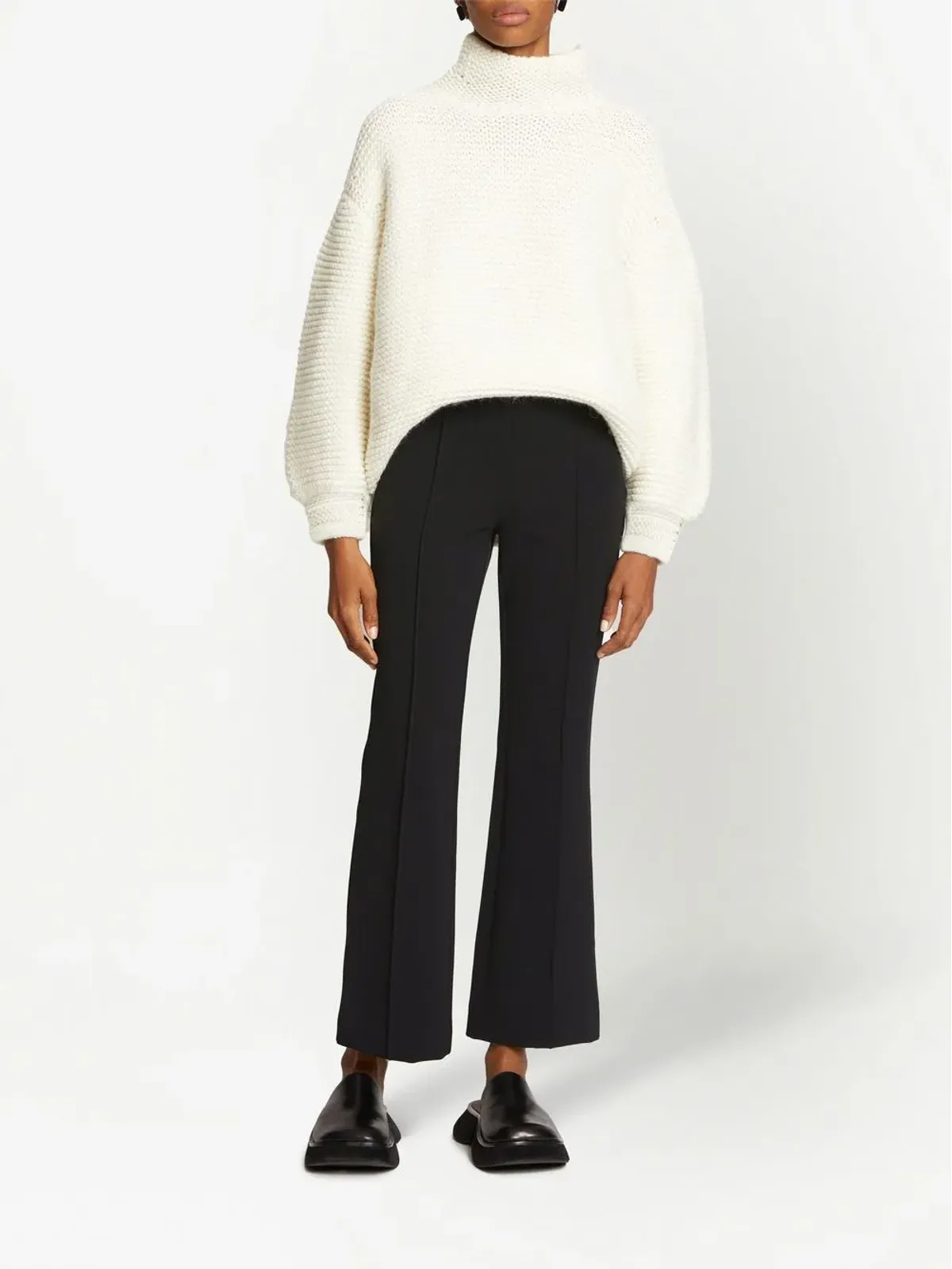 Proenza Schouler White Label ビーストレッチ クレープ フレアパンツ - 画像2