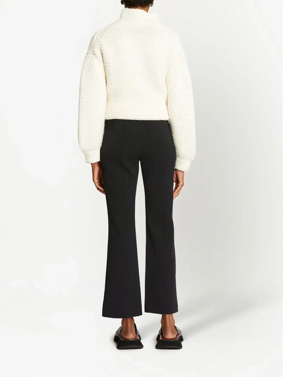 Proenza Schouler White Label ビーストレッチ クレープ フレアパンツ - 画像4