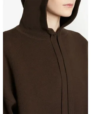 Proenza Schouler White Label ドロップショルダー・ニットフーディー ブラウン - サムネイル5