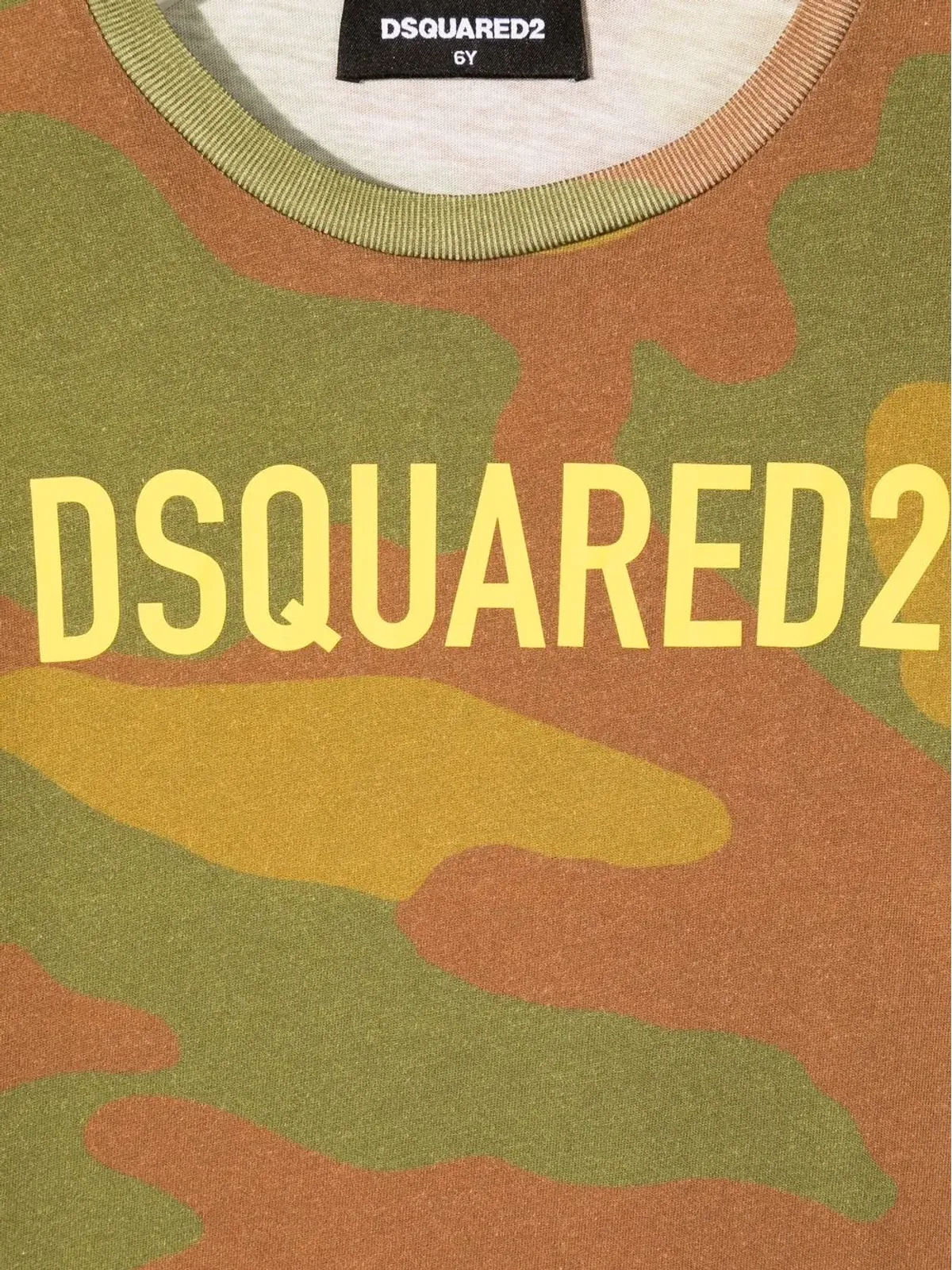 DSQUARED2 KIDS 迷彩ロゴプリントTシャツ - 画像3