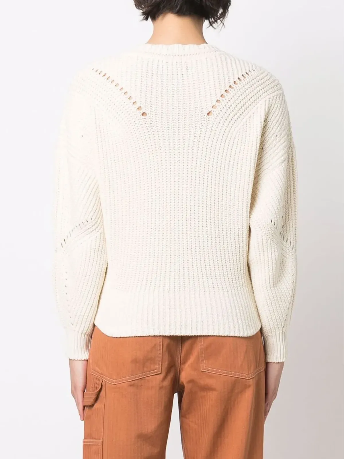 ISABEL MARANT レースアップリブニットジャンパー - Neutrals - 画像4
