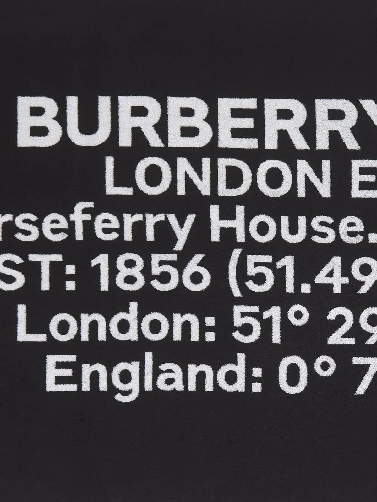 Burberry Horseferryプリント ジャカード コットン バスタオル - 画像2