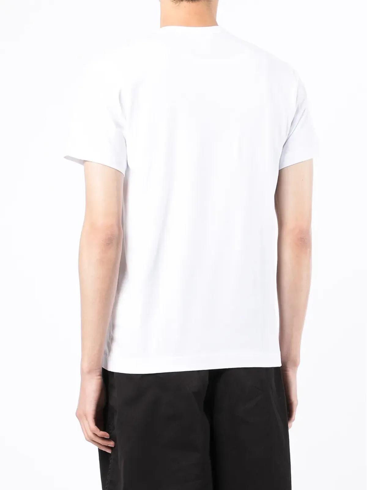 Comme Des Garçons Shirt slogan-print cotton T-shirt - White - 画像4