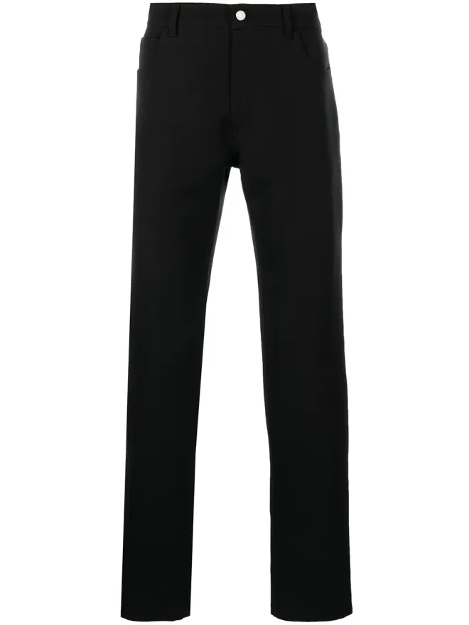 Courrèges Courrèges ミッドライズストレートパンツ - ブラックの商品画像