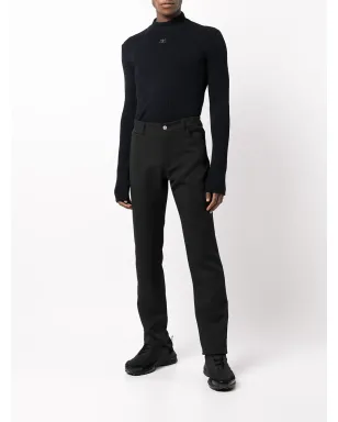 Courrèges ミッドライズストレートパンツ - ブラック - サムネイル2