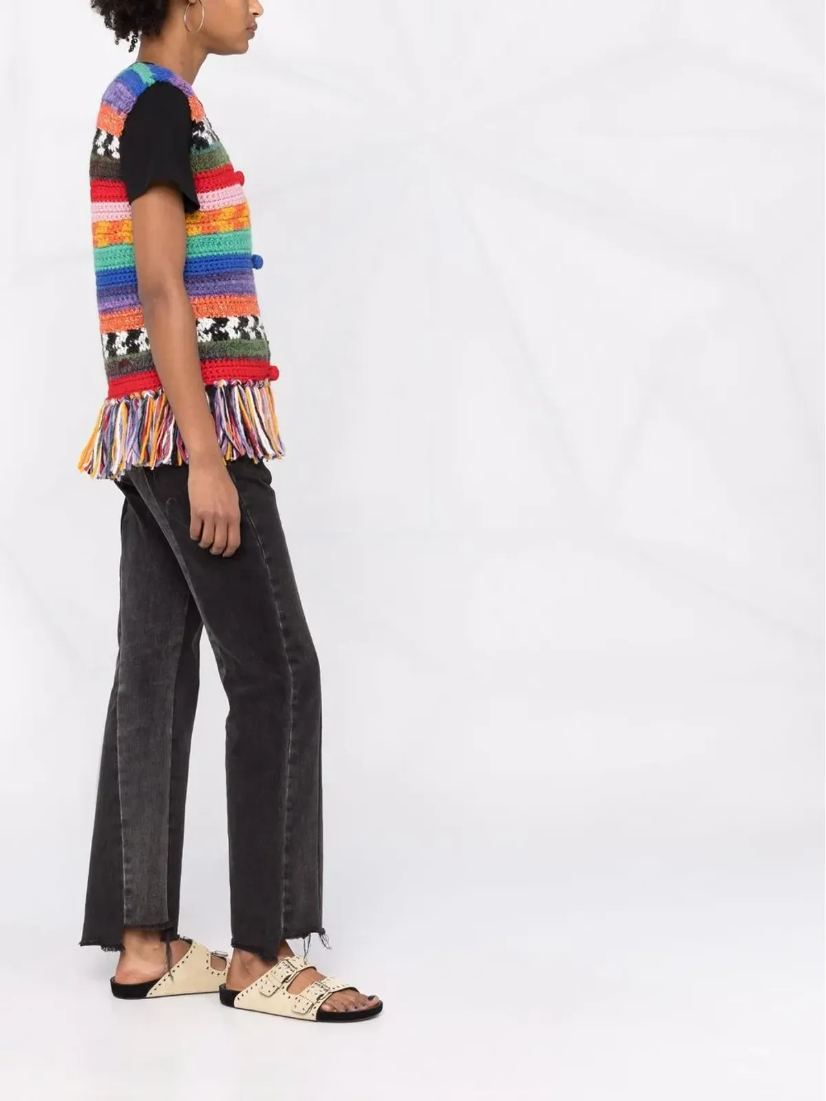 DSQUARED2 ストライプ柄ニットベスト - 画像4