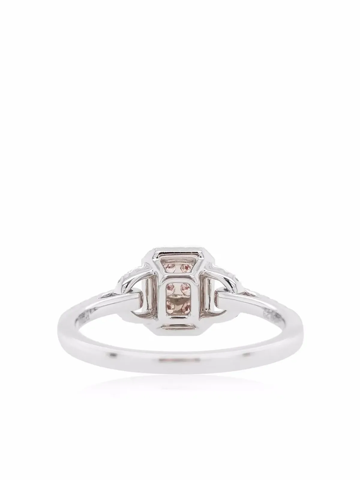 HYT Jewelry プラチナ アーガイル ピンク ダイヤモンド エンゲージメントリング - 画像3