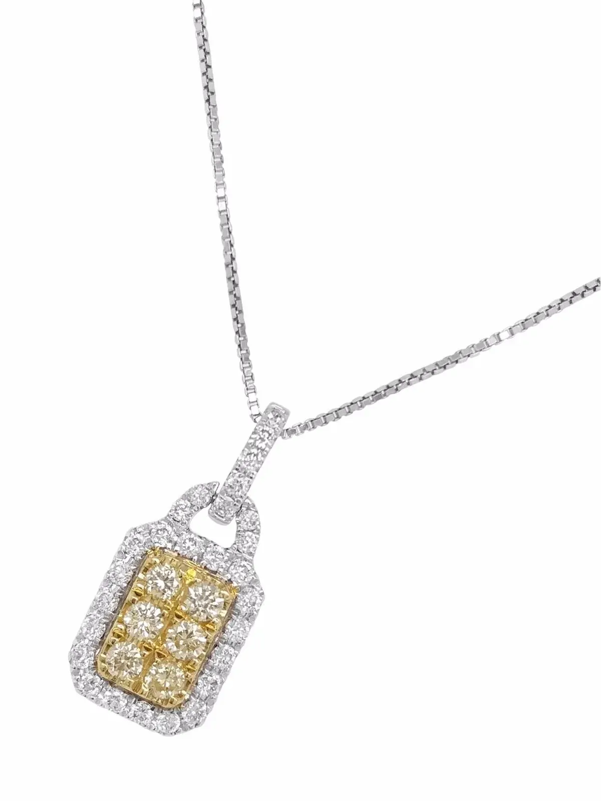 HYT Jewelry プラチナ サンシャインイエローダイヤモンド ペンダントネックレス - 画像2